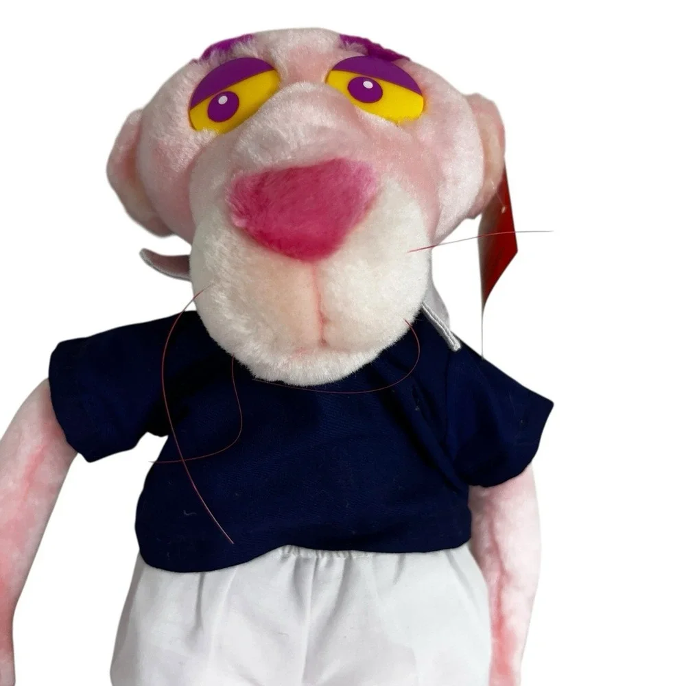 Vintage All Kelly - Pink Panther Plush Stuffed Animal 1999 - Tennis‎ Player